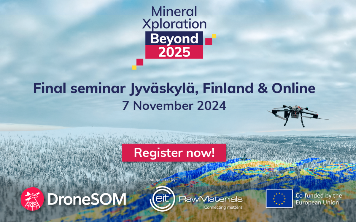 DroneSOM - Mineral Xploration Beyond 2025. Final seminar registration.