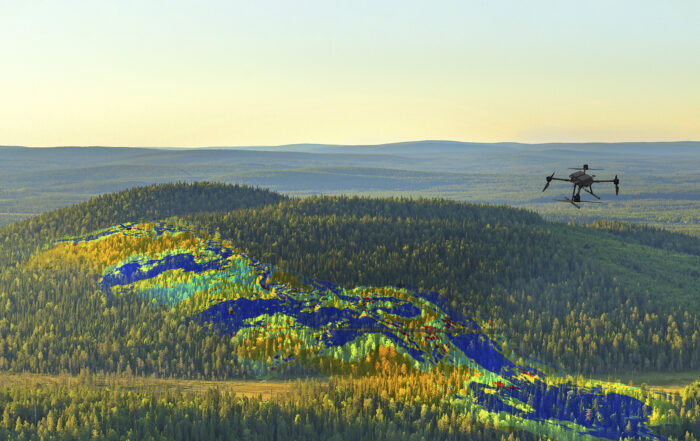 Drone flying